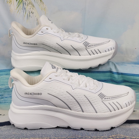 Jackshibo Wide Toe Box Sneakers Athletic  Running Shoes Mens 10.5 EU44.5